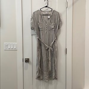 NWT Gap Vertical Striped Midi Dress